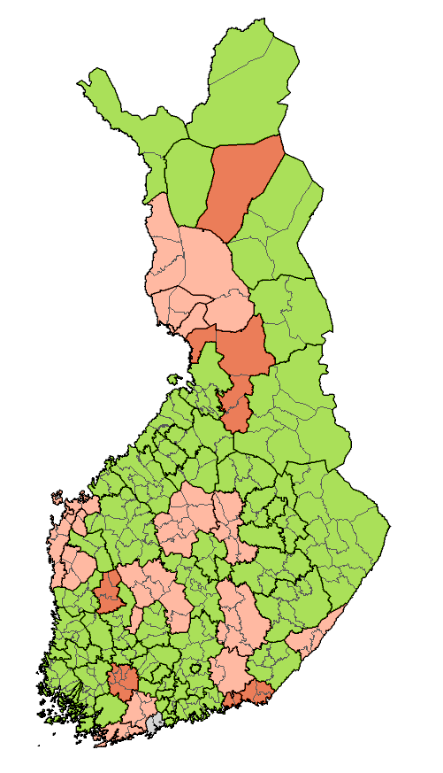 Valvontaeläinlääkäritilanne 3-4 / 2013 Valvontaeläinlääkärin virka Valvontaeläinlääkäri virassa (Sodankylä) Oulunkaari 58 virkaa näissä 42 htv 4 (7) valvontayksikköä ilman 15 virkaa auki Rovaniemi