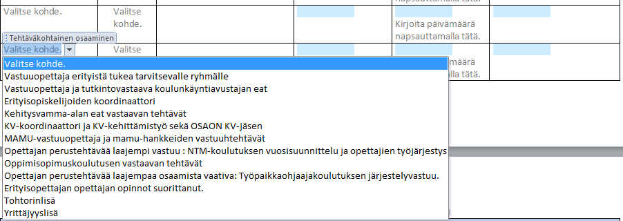 41 Lisäksi koulutusta tapahtuu ennakoivan suunnittelun lisäksi ajankohtaisista tarpeista, uusista määräyksistä, koulutustarjonnasta ja henkilöstömuutoksista.