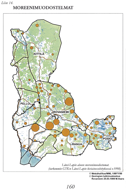 Liite 14 MOREENIMUODOSTELMAT 160 Metsähallitus/MML