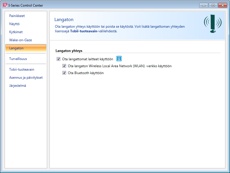 6.5 Langaton 6.5.1 WLAN Koskee vainrf-laitteita.