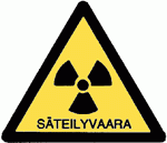 9.8 Toiminta säteilyvaaratilanteessa TOIMINTAOHJE SÄTEILYVAARATILANTEESSA - Mene sisälle - Sulje rakennuksen ilmanvaihto ja tiivistä rakennus - Avaa radio - Toimi sieltä annettavien ohjeiden mukaan -