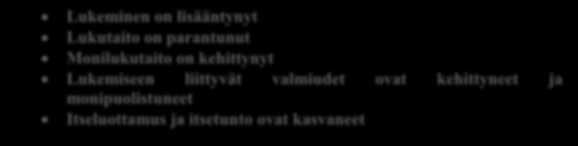 Yleinen ilmapiiri on myönteinen. Kaikkia ei ole saatu vielä innostettua, toisaalta asiasta hieman kiinnostuneet ovat saaneet innostusta lisää. 4.