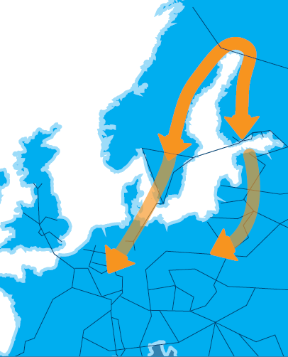 BOTNIAN KÄYTÄVÄ YHTEYS POHJOISEEN Euroopan tulevaisuuden kilpailukyvyn ydintekijä on TEN-T liikenneverkkoon perustuva saavutettavuus.