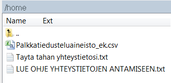 Tiedostojen kopiointi Molemmissa sovelluksissa oma työasema sijaitsee käyttöliittymän vasemmalla puolella ja palvelin oikealla puolella (home-kansio).