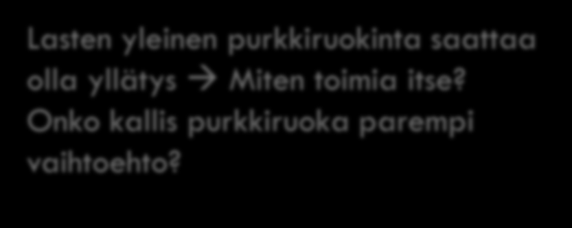 Maahanmuuttajan erityshaasteita Pakolaisäidit saattavat valittaa pienen vauvan/lapsen ruokahaluttomuutta Mukana sokerivesipuollo Esim.