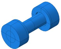 3D-ruuvimallin geometria PERIAATE: Mallin geometrian yksityiskohdat kuvataan analysoinnin tavoitteita vastaavasti rajallisen laskentakapasiteetin maailmassa!