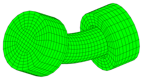 3D-elementtimenetelmämalli ruuville, yleiset vaatimukset Diskretoidun mallin avulla tulee voida kuvata/intrerpoloida ruuvin kaareva geometria ruuvin muoto deformoituneena (siirtymien interpolointi) -