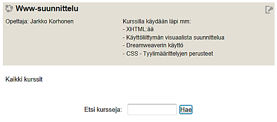 Uuden Moodle-kurssin luominen Uuden kurssipohjan luomisessa on kolme vaihetta: 1.