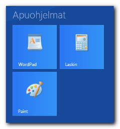 Paint WordPad Laskin 2.