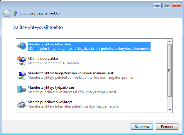 Dynaamisen IP-osoitteen käyttö (PPPoE) 1. Toista vaihe 1 4 edellisessä osassa. 2 Valitse Hanki IP-osoite automaattisesti ja napsauta OK.