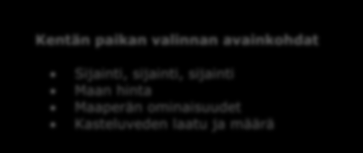 Vasta hankkeen taloudellisen kannattavuuden selvittäminen vuosiksi eteenpäin kertoo taloudelliset realiteetit.