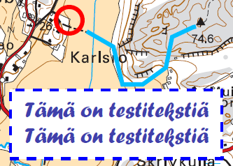 4) Tekstikenttä ja -laatikko halutulla ulkoasulla Tee erikseen laatikko ja tekstikenttä.