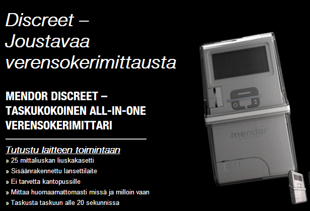 Mendor Discreet & Balance Suomalainen Nopea ja huomaamaton All-in-one ratkaisu