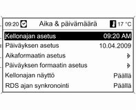 72 Mittarit ja käyttölaitteet Takalasin pesulaite poistetaan käytöstä, kun neste on vähissä. Ulkolämpötila Lämpötilan lasku näkyy heti, lämpötilan nousu viiveen jälkeen.