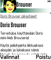 3. Rekisteröinti Doris Browser on kopiointisuojattu ohjelma. Kun käynnistät ohjelman ensimmäisen kerran, sinulta kysytään rekisteröintikoodia, joka vastaa puhelimesi yksilöllistä ns.