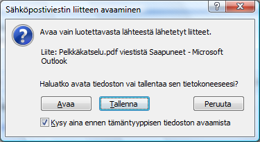 Outlook Oulu 10.12.2008 Kimmo Rousku sivu 19 Tutut varoitukset, napsauta Tallenna!