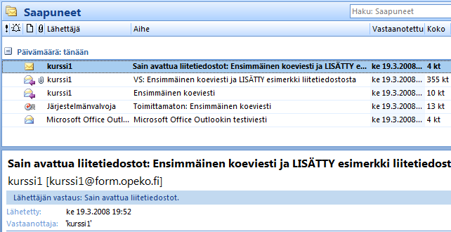 Outlook Oulu 10.12.2008 Kimmo Rousku sivu 21 Voit lähetää vastauksen suoraan sellaisenaan tai valinnalla Muokkaa vastausta ennen lähettämistä voit laittaa mukaan jonkin viestin.