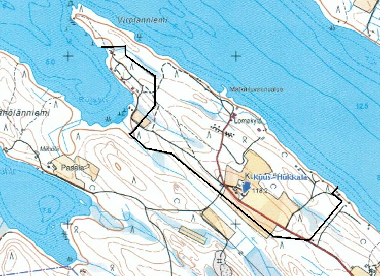 3 Kaava-alueen sijainti Kaavan nimi ja tarkoitus Suunnittelualue sijaitsee Rantasalmen kunnan Kolkontaipaleen kylässä.