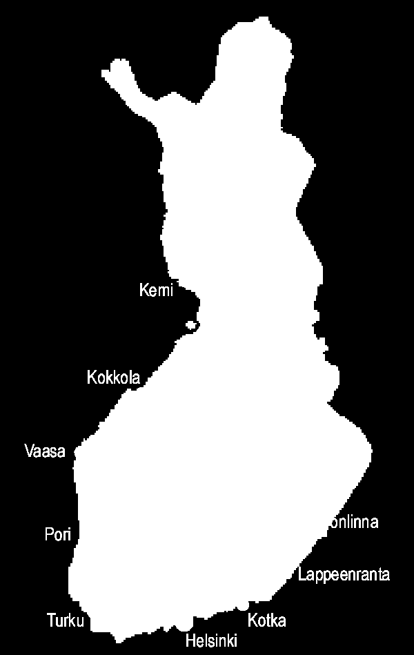 Kuusamo, Posio Kinestetiikka Suomessa 1997-2014 Hoitotyön alueet: Vanhukset Kehitysvammaiset Akuuttihoitotyö Omaishoitajat 2009- Palliatiivinen hoitotyö Oulu Pietarsaari Seinäjoki Joutsa Pori i