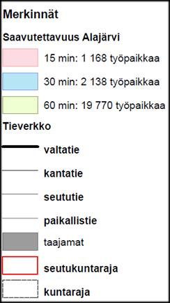 Liikenne Liikenneverkko ja -yhteydet Alajärvi sijaitsee Sinisen Tien (valtatie 16) ja kantatien 68 (Virrat - Pietarsaari) risteyskohdassa.