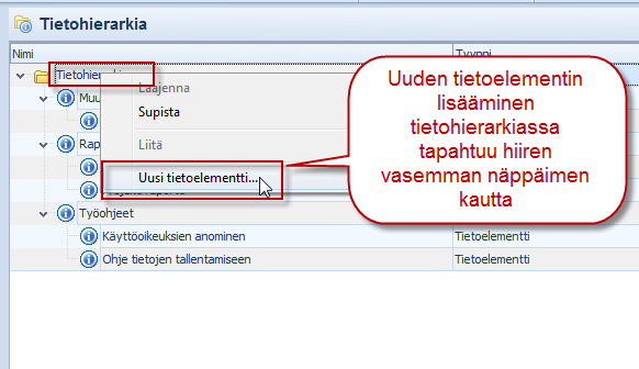 19 (37) KUVA 23: Tietoelementtien näkyminen