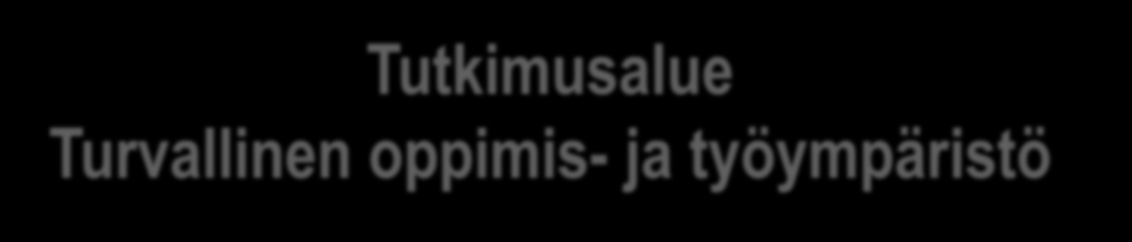 Tutkimusalue Turvallinen oppimis- ja työympäristö Julkaisuja, esim. Kallio, M. (2014). Riskivastuullisuus turvallisuuskasvatuksen kulttuurissa.
