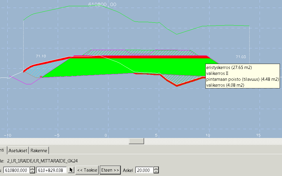 Paaluväli Laskentatapa 606+000 610+760 IR uusi, laskettu kv-242 tyypillä 36 (36) LIITE 1 610+760