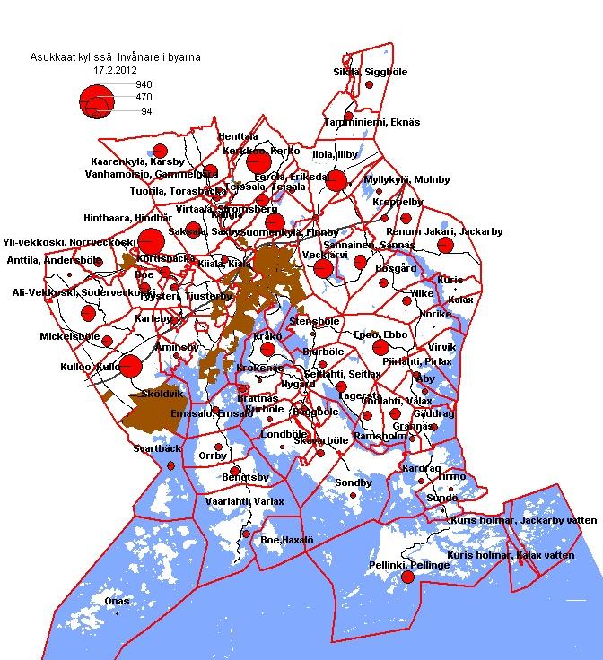 ASUKKAAT KYLISSÄ INVÅNARE I BYARNA 17.2.