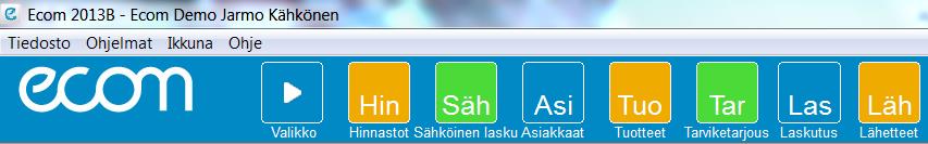 2. Asiakkaat A Asiakkaat löytyvät valikosta Ohjelmat, Asiakkaat / Toimittajat ja sen alta Asiakkaat.