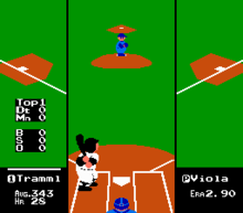 9 World Championship Baseball, 1983, Mattel World Championship Baseball oli harvinaisella konsolilla julkaistu hyvä pesäpallopeli, jossa oli modernin pelin ominaisuuksia kuten yksinpeli, säädettävä