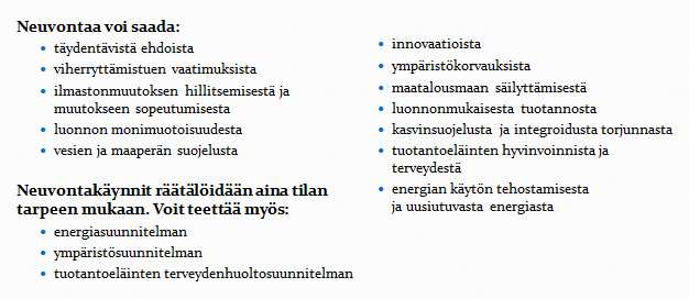 19 Tukimaksujen arviitu aikataulu Vusi 2014 Vusi 2015 Neuv 2020 maatiljen neuvntajärjestelmä Uusi maatiljen neuvntajärjestelmä Tukea neuvntaan kk hjelmakauden aikana tila vi saada yhteensä enintään