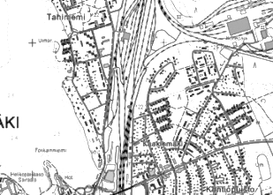 kohteesta tehdasrakennukset VR:n huoneenrakennusjaosto 1965 korjaus-/ muutos-/laajennusvuosi: täydentyy Karttaote r-49 Kuvaus VR:n konepajan alue koostuu eri aikakusilta olevista