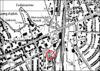 RAKENNETUN KULTTUURIYMPÄRISTÖN INVENTOINTI 50 6.2.8 Veturitalli Osoite Kangaskatu 8, PIEKSÄMÄKI Pkoo 6910400 Ikoo 3508640 Rakennustyyppi julkinen / liikenne Suunnittelija?