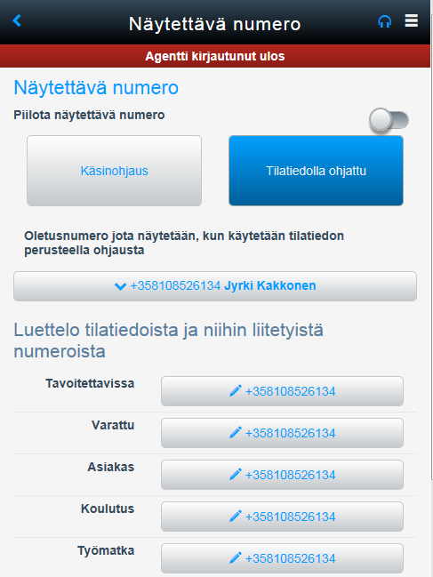 Elisa Oyj Elisa Ring pikaohje 2 (6) 1.1.2 Näytettävän numeron muokkaaminen Kuvan vieressä näet kyseisessä tilatiedossa soittaessasi vastaanottajalle näkyvän numeron.