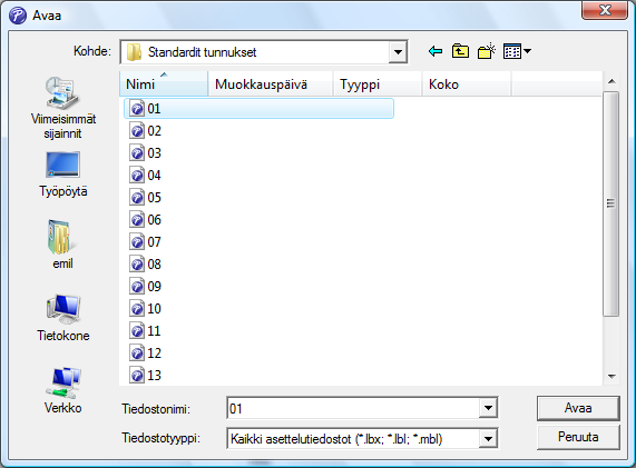 Selaa kansioon C:\Program Files\Brother\