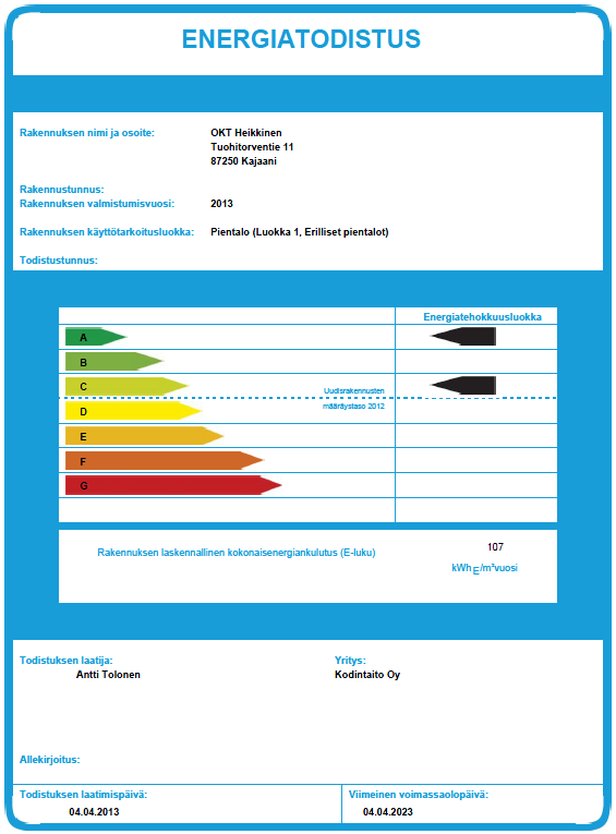 18 Kuva 8. Energiatehokkuusluokat. [27.] Sähkölaitteet vievät noin viidenneksen normitalon kokonaisenergianmäärästä.