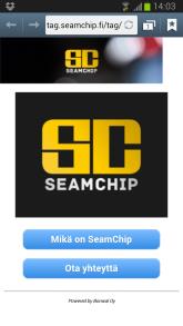 SeamChip asiakkuuskortti SeamChip asiakkuuskortissa QR koodi ja NFC tunniste Kortti brändättävissä toiveiden mukaan Käyttäjällä vain yksi kortti joka toimii kaikissa