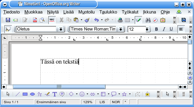 - 59 - Oletetaan, että yllä esitetty ohjelma on nimetty openodf.py ja nykyisessä kansiossa on mallipohja nimeltä malli.ott. Ohjelma suoritetaan tällöin seuraavasti: /opt/openoffice.org2.