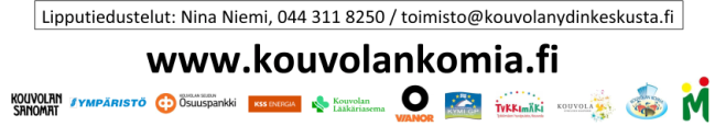 TERVETULOA VIETTÄMÄÄN ILTAA HYVÄN MUSIIKIN PARISSA VIP-VIERAANA! Kouvolan Komia -musiikkiviikon 10-vuotisjuhlakonsertti järjestetään perjantaina 17.6.2011 klo 17.00 24.00 Tykkimäen Huvipuistossa.