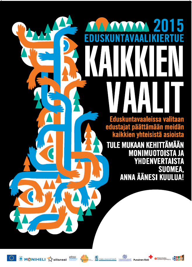 Kaikkien Vaalit -imagon luominen Elämme twiittiaikaa; slogaaneilla ja imagolla on merkitystä. Iskevä slogan jää mieleen, se tarttuu, sitä on helppo levittää.