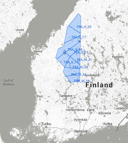 TSA- ALUEIDEN AKTIIVISUUS Kaikki tiedot ilmatilan käyttöä rajoittavista varauksista esitetään AUP / UUP dokumenteissa Tiedot ovat Eurocontrollin EAD:ssa Järjestelmän