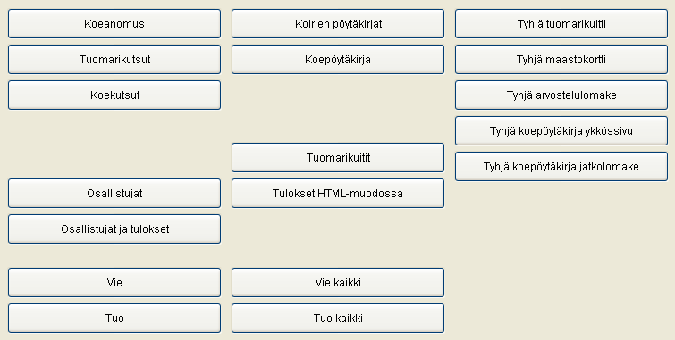 18 / 40 Tuomarin kertomus: Koepöytäkirjan tuomarin kertomus. Luo kertomus: Luo automaattisesti tuomarinkertomuksen käyttäen hyväksi kokeen tiedot.