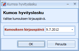 CSI Lawyer 2.7 Käyttöohje (115/146) hyvityslaskun tilaksi Lähetetty. Molemmissa tapauksissa ohjelmisto muodostaa hyvityslaskusta PDF tiedoston Muistiinpanot välilehdelle.