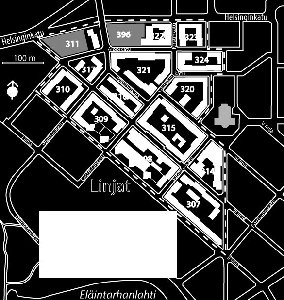 Kuva 39. Poikkeusluvat 1961 79 (Kuoppamäki- Kalkkinen 1984: 111). Poikkeusluvat myönnettiin yleensä tapauksissa, joissa rakentaminen oli kaupunkikuvallisesti lähiympäristöä vastaavaa.