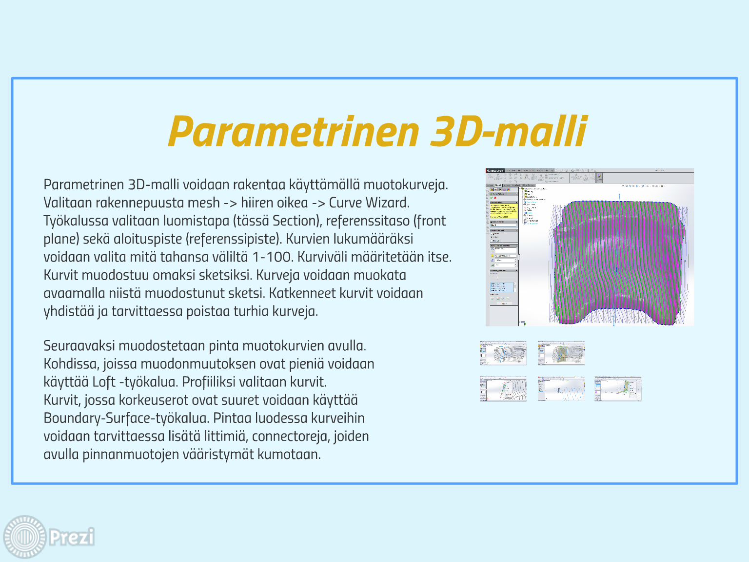 3D-MALLIN LUOMINEN