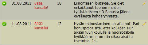 30 Seuraavat kuusi kuukautta olivat Street Teamin toiminnan aloittamista, ylläpitämistä ja sen kehittämistä. Varsinainen toiminta alkoi blogikampanjalla elokuun alussa.