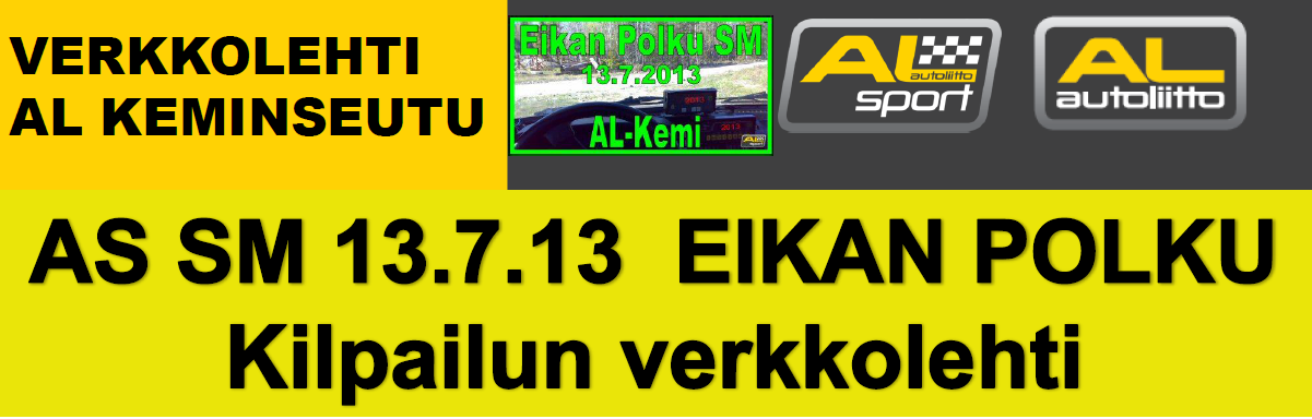 JULKAISTU: Kesäkuu 2013 Kuvassa AL Härmän Ekolat Eikan Polku 2012 kisassa, niin iso auto, ettei koko AL Sport merkki mahtunut kuvaan, pienempi