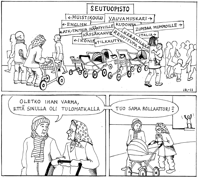 Illassa esittivät puheenvuoron Kelan ja työhallinnon edustajat sekä Joutsenon pakolaiskeskuksen johtaja esitteli pakolaiskysymystä ja ihmiskauppaa.