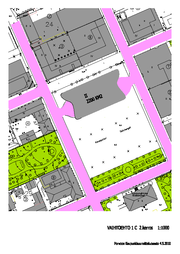 Erikseen pitää myös tarkastella suuremman rakennusmassan pysäköintipaikkojen laskentaperiaatteet ja näiden paikkojen sijainti.