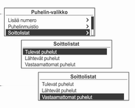 Puhelin 131 Jos käyttäjä katkaisee yhteyden (Infotainment-järjestelmän tai matkapuhelimen avulla), automaattitoimintoa ei suoriteta.